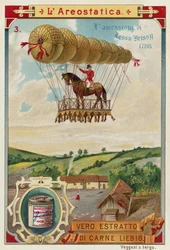 Ballonvlucht van Pierre Testu-Brissy te paard, 1786